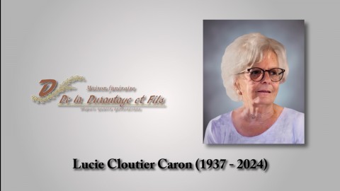 Lucie Cloutier Caron (1937 - 2024)