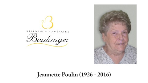 Jeannette Poulin (1926 - 2016)