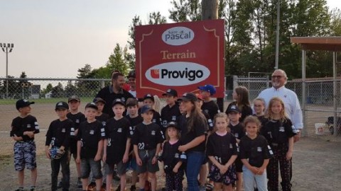 Inauguration du terrain de baseball Provigo à Saint-Pascal 