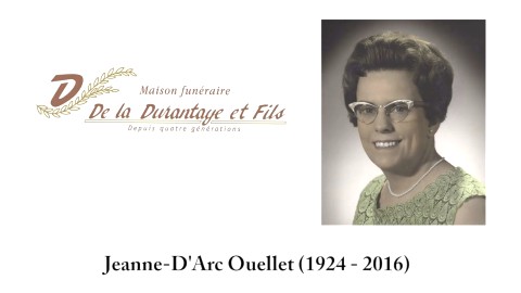 Jeanne D'Arc Ouellet (1924 - 2016)