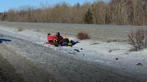 Capotage sur l’autoroute 20 à Montmagny