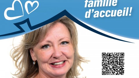 Le CISSS de Chaudière-Appalaches lance sa campagne de recrutement de familles d’accueil avec une nouvelle porte-parole des plus convaincantes ! 