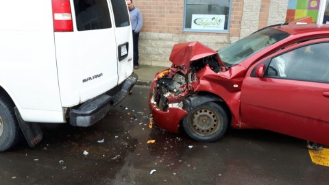 Accident avec une blessée aux Galeries Montmagny