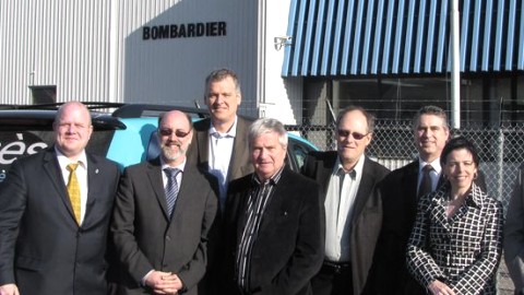 Délégation de Trois-Rivières chez Bombardier