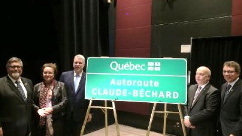 L'autoroute 85 devient officiellement l'autoroute Claude-Béchard