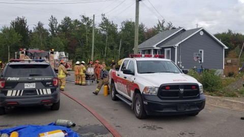 Incendie d’une résidence sur la rue Philippe-Landry à Montmagny 