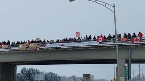 Plus de 200 personnes à Montmagny pour accueillir le Convoi de la Liberté