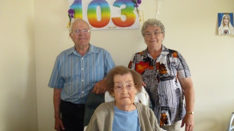 Un 103e anniversaire pour une dame de Saint-Raphaël-de-Bellechasse