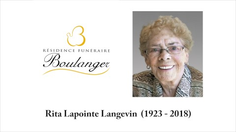 Rita Lapointe Langevin  (1923 - 2018)