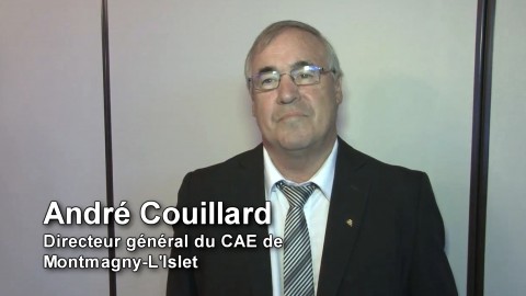 Entrevue : Pierre Jean et André Couillard, du CAE Montmagny-L'Islet, et Raymond Cimon, représentant des CAE et des SADC de la Chaudière-Appalaches