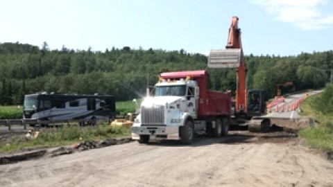 Travaux sur la route 287 à Mont-Carmel, jusqu'en octobre