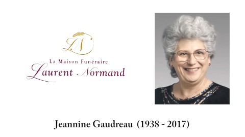 Jeannine Gaudreau (1938 - 2017)
