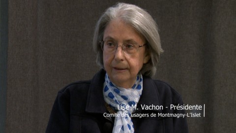 Entrevue - Lise M. Vachon, prés. Comité des usagers de Montmagny-L'Islet - 13 novembre 2023