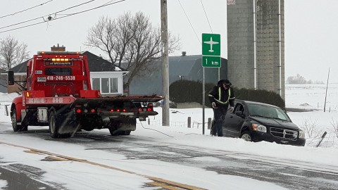 Sortie de route avec une blessée mineure à Cap-Saint-Ignace