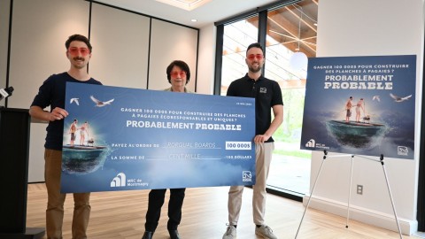 Rorqual remporte 100 000 $ pour implanter son entreprise de planches à pagaie dans la MRC de Montmagny