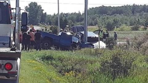 Collision avec blessés à Sainte-Anne-de-la-Pocatière