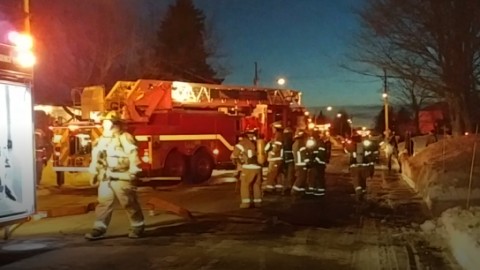 Début d'incendie sur la 5e rue à Montmagny