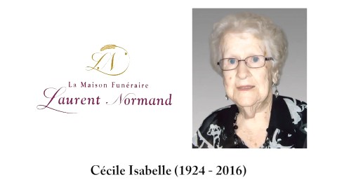 Cécile Isabelle (1924 - 2016)