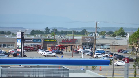 Les pompiers se déplacent aux Galeries Montmagny