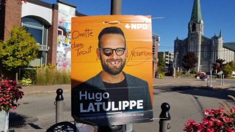 Des pancartes électorales vandalisées dans le secteur