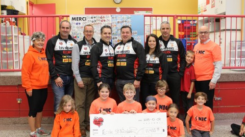 L’école primaire Saint-Nicolas reçoit 11 435 $ de la fondation Les Enfants d’cœur!