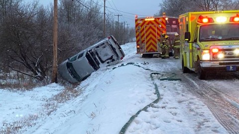 Sortie de route à Saint-François-de-la-Rivière-du-Sud