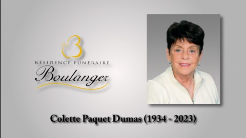 Colette Paquet Dumas (1934 - 2023)