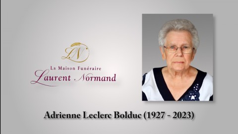 Adrienne Leclerc Bolduc (1927 - 2023)