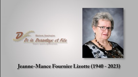 Jeanne-Mance Fournier Lizotte (1940 - 2023)