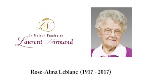Rose-Alma Leblanc (1917 - 2017)