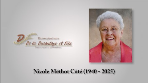 Nicole Méthot Côté (1940 - 2025)