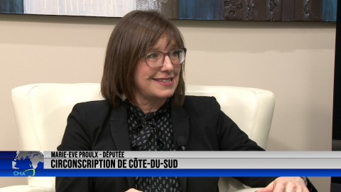 Entrevue - Marie-Eve Proulx, députée de Côte-du-Sud - 20 mai 2022