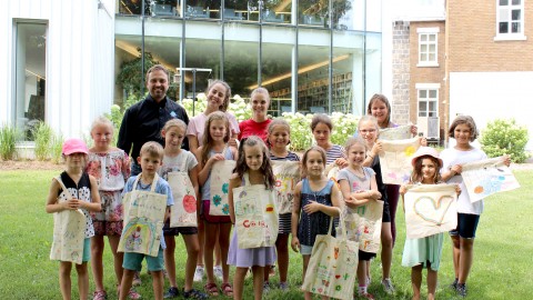 Le représentant du Club Richelieu visite le camp Arts et Lettres de Montmagny