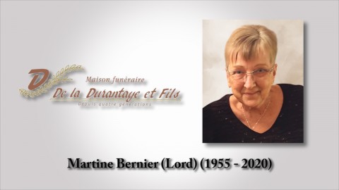 Martine Bernier Lord (1955 - 2020)