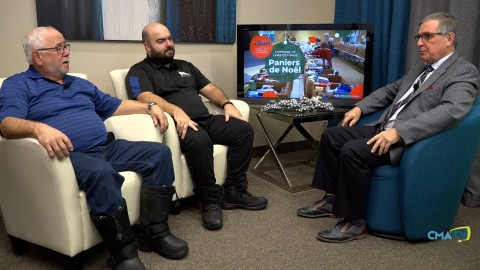 Entrevue - Bernard Gaudreau et Patrick Vachon - Les paniers de Noël 2021 à Montmagny - 6 décembre 2021