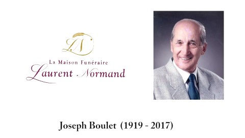 Joseph Boulet (1919 - 2017)