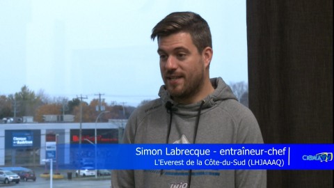 Entrevue - Simon Labrecque, entraîneur-chef de l'Everest de la Côte-du-Sud - 7 novembre 2024