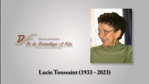 Lucie Toussaint (1933 - 2023)