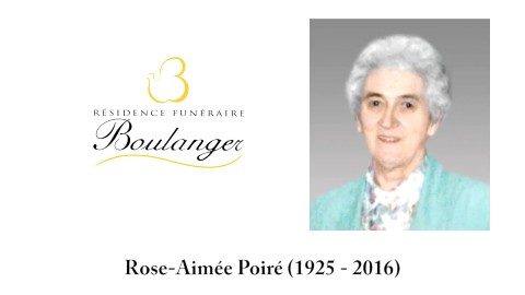 Rose-Aimée Poiré (1925 - 2016)