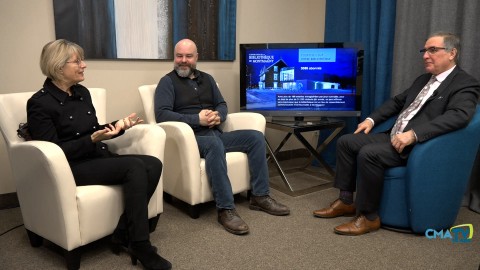 Entrevue - Sonia Godbout (présidente) et Jocelyn Landry (dir.-gén.) de la Bibliothèque de Montmagny - 1er février 2022