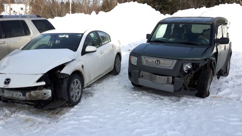 Collision avec blessés mineurs à Berthier-sur-Mer