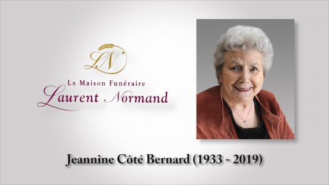 Jeannine Côté Bernard (1933 - 2019)