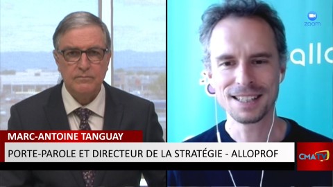 Entrevue - Marc-Antoine Tanguay, porte-parole d'Allôprof - 31 mai 2021