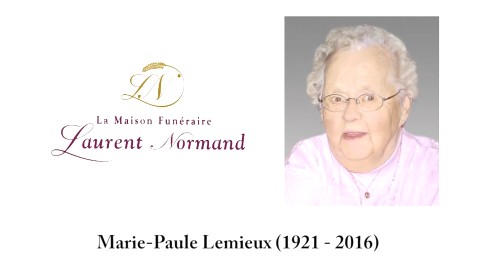 Marie-Paule Lemieux (1921 - 2016)
