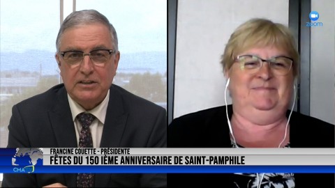 Entrevue - Francine Couette, présidente des Fêtes du 150e de St-Pamphile - 6 juillet 2022