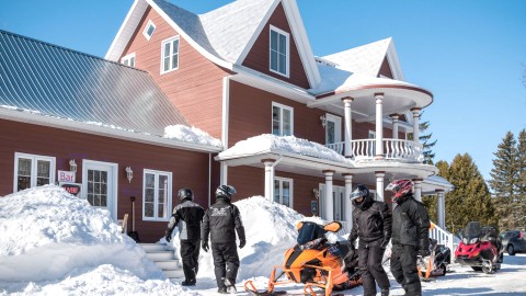 Le sentier Centre-ville à Montmagny accessible aux motoneigistes 