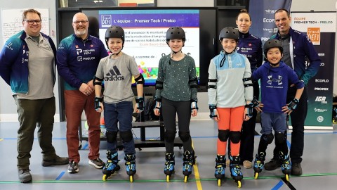 Sports L’équipe cycliste Premier Tech – Prelco roule pour la santé des jeunes