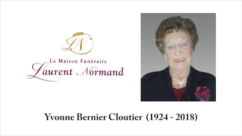 Yvonne Bernier Cloutier  (1924 - 2018)