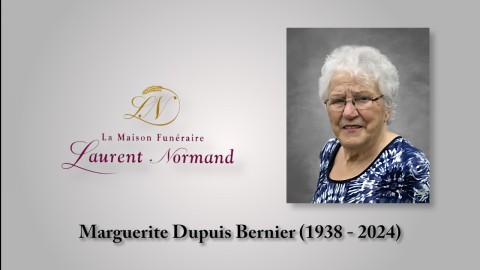 Marguerite Dupuis Bernier (1938 - 2024)