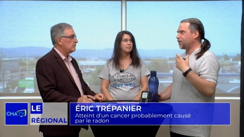 	            	Entrevue - Éric Trépanier, atteint d'un cancer possiblement causé par le radon, et sa conjointe Caroline Lévesque - 8 août 2025	            